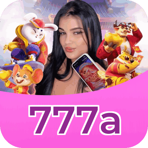 Interface do aplicativo 777a mostrando jogos disponíveis no iOS e Android